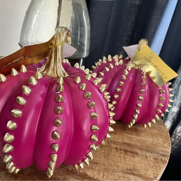 COPY - Christian LACROIX pink spike pumpkin, great for all that love, pink pump… - Picture 3 of 7
